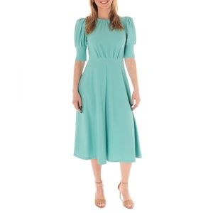 Maison Tara Ottoman Knit Midi Dress